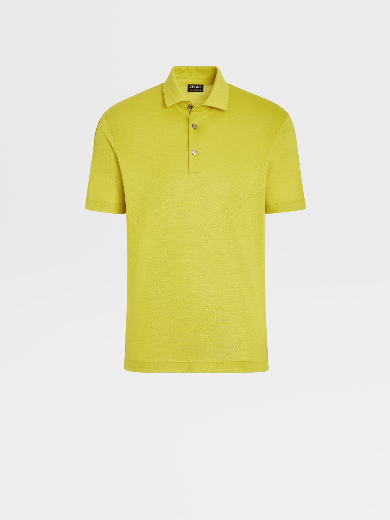 Yellow High Performance™ Wool Short-sleeve Polo